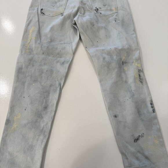 Hudson Zack Sprayed Gray Paint Splatter Skinny Jeans Men's Size 40 NWT NEW - Picture 9 of 12